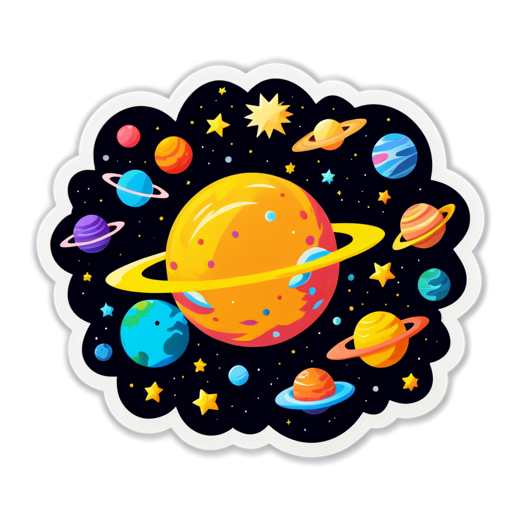 Cute Universe Sticker