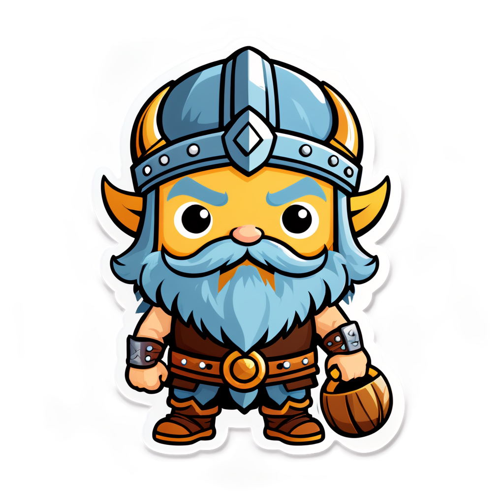 Cute Viking Sticker