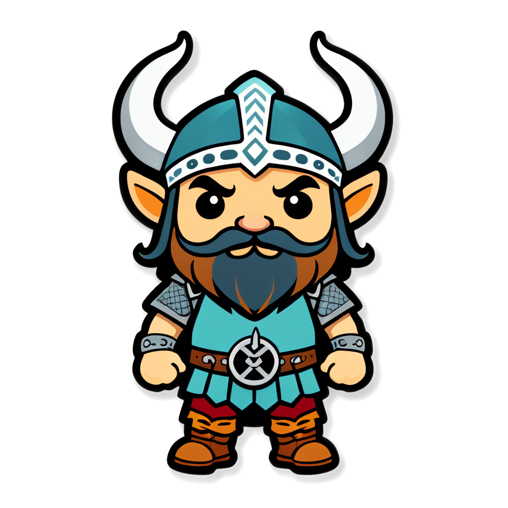 Cute Viking Sticker