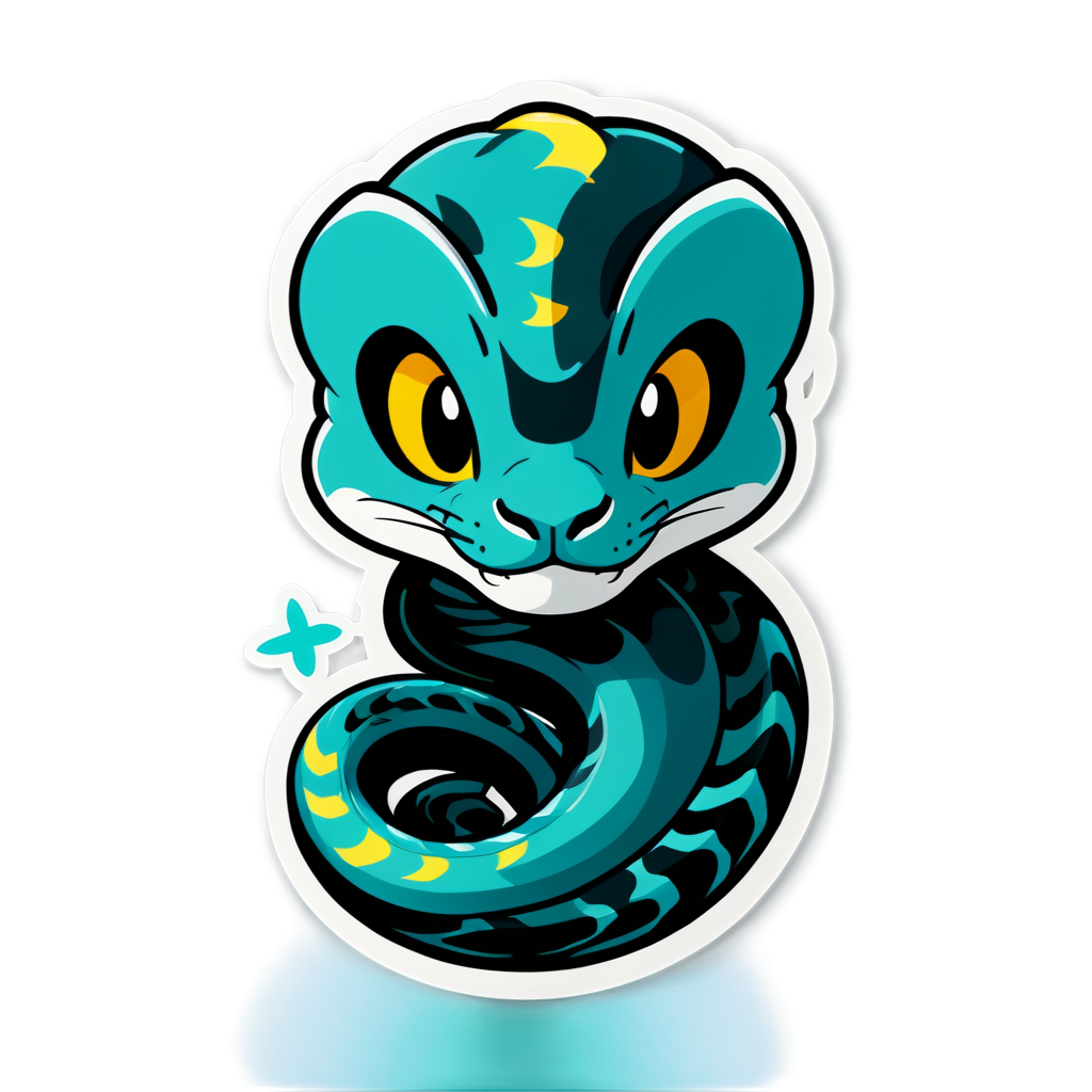 Cute Viper Sticker