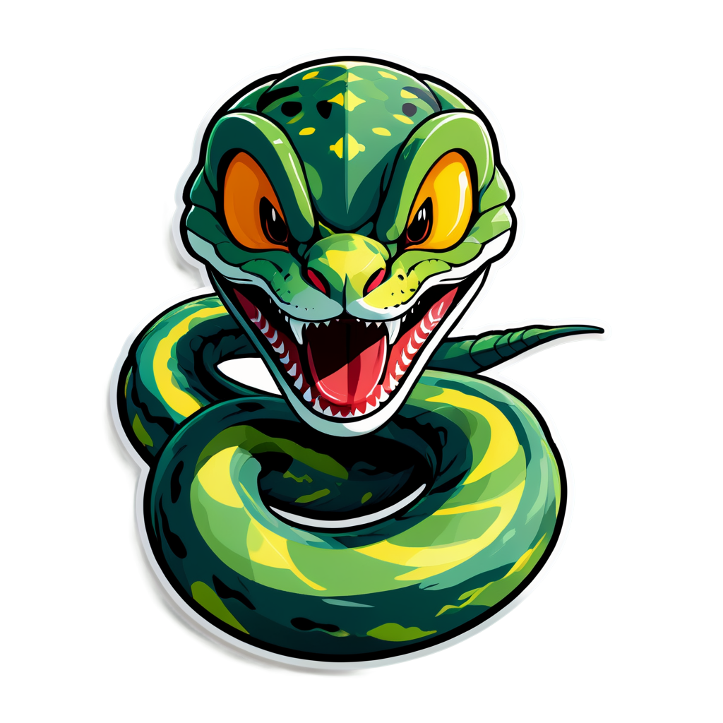 Cute Viper Sticker