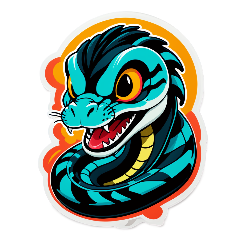 Cute Viper Sticker