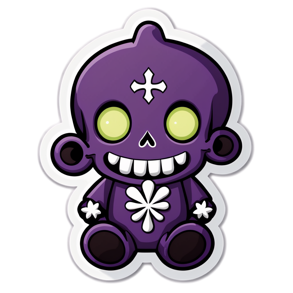 Cute Voodoo Sticker