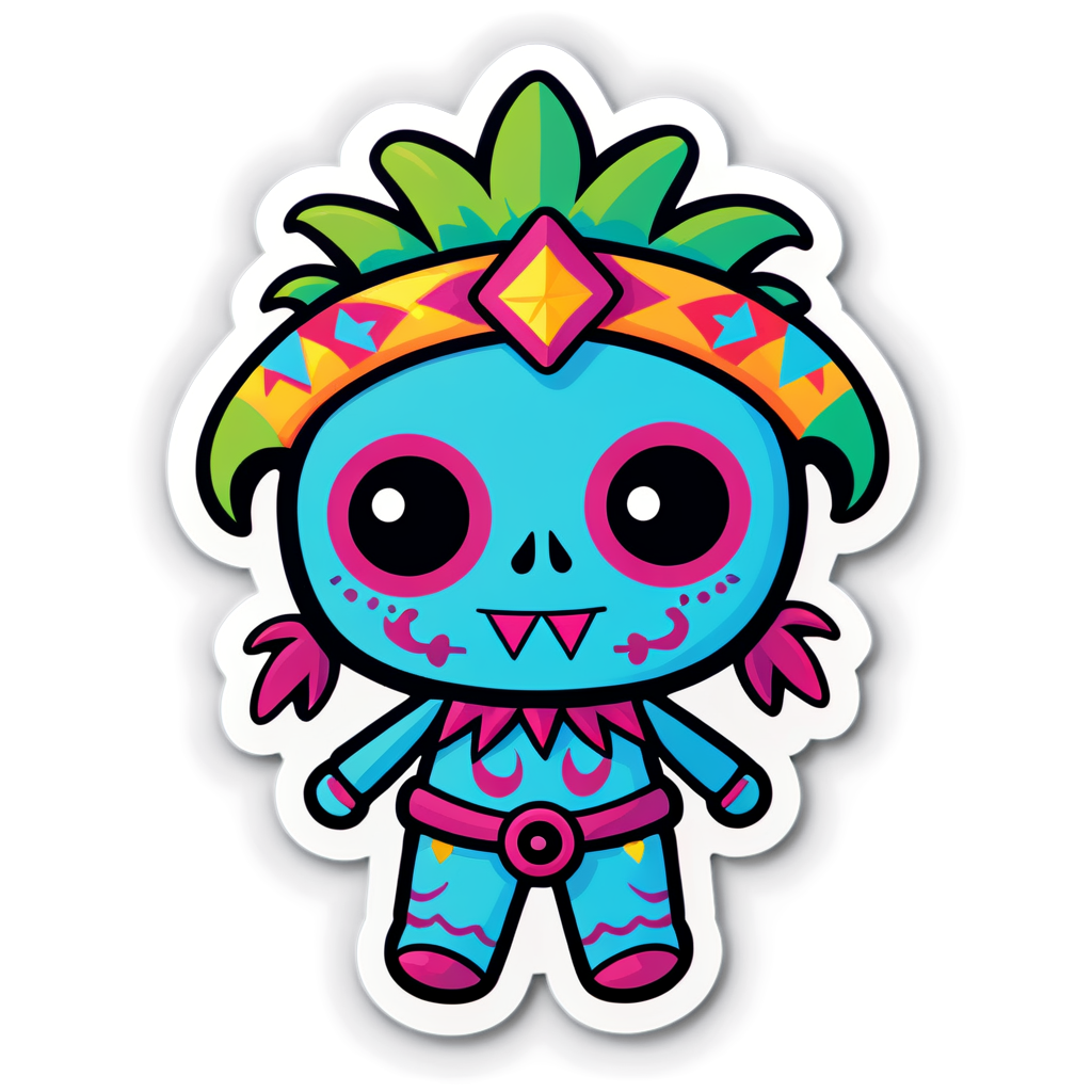 Cute Voodoo Sticker