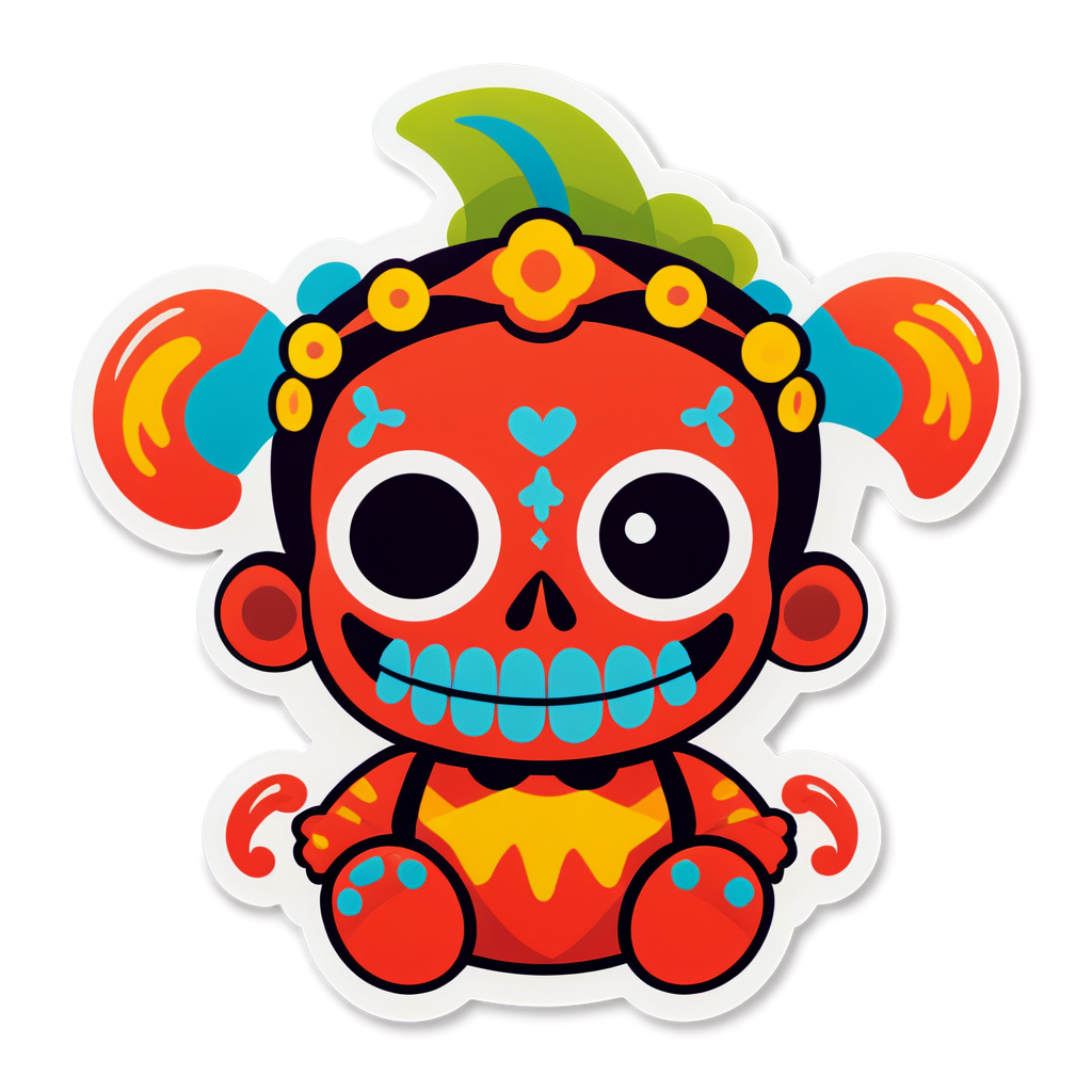 Cute Voodoo Sticker