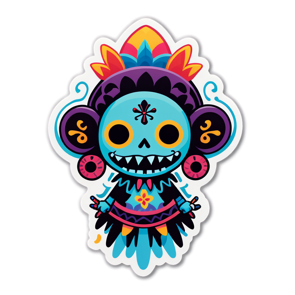 Cute Voodoo Sticker