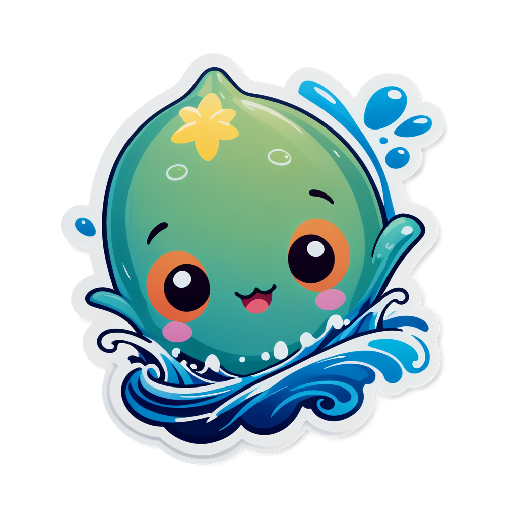 Cute Water Sticker