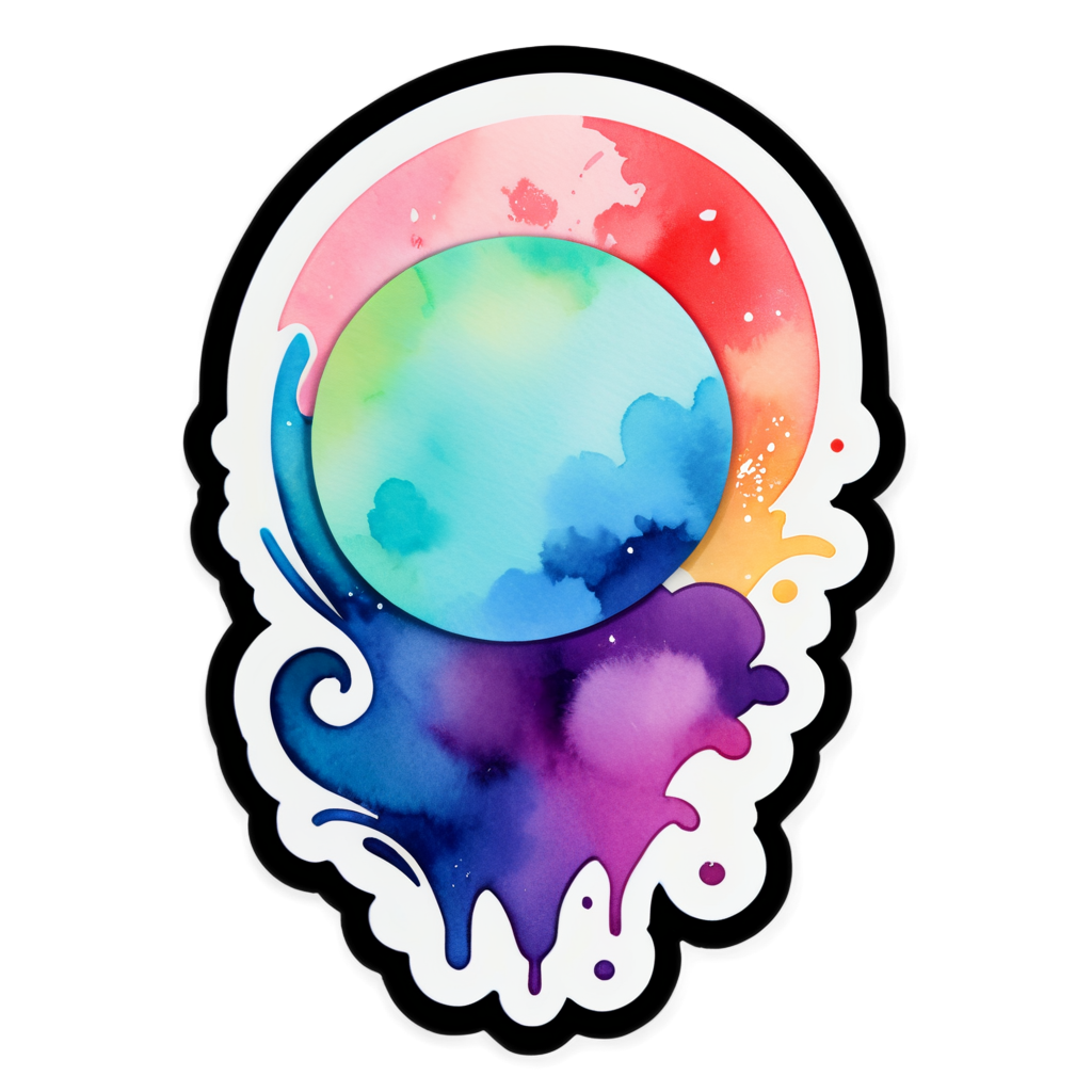 Watercolor Sticker Collection