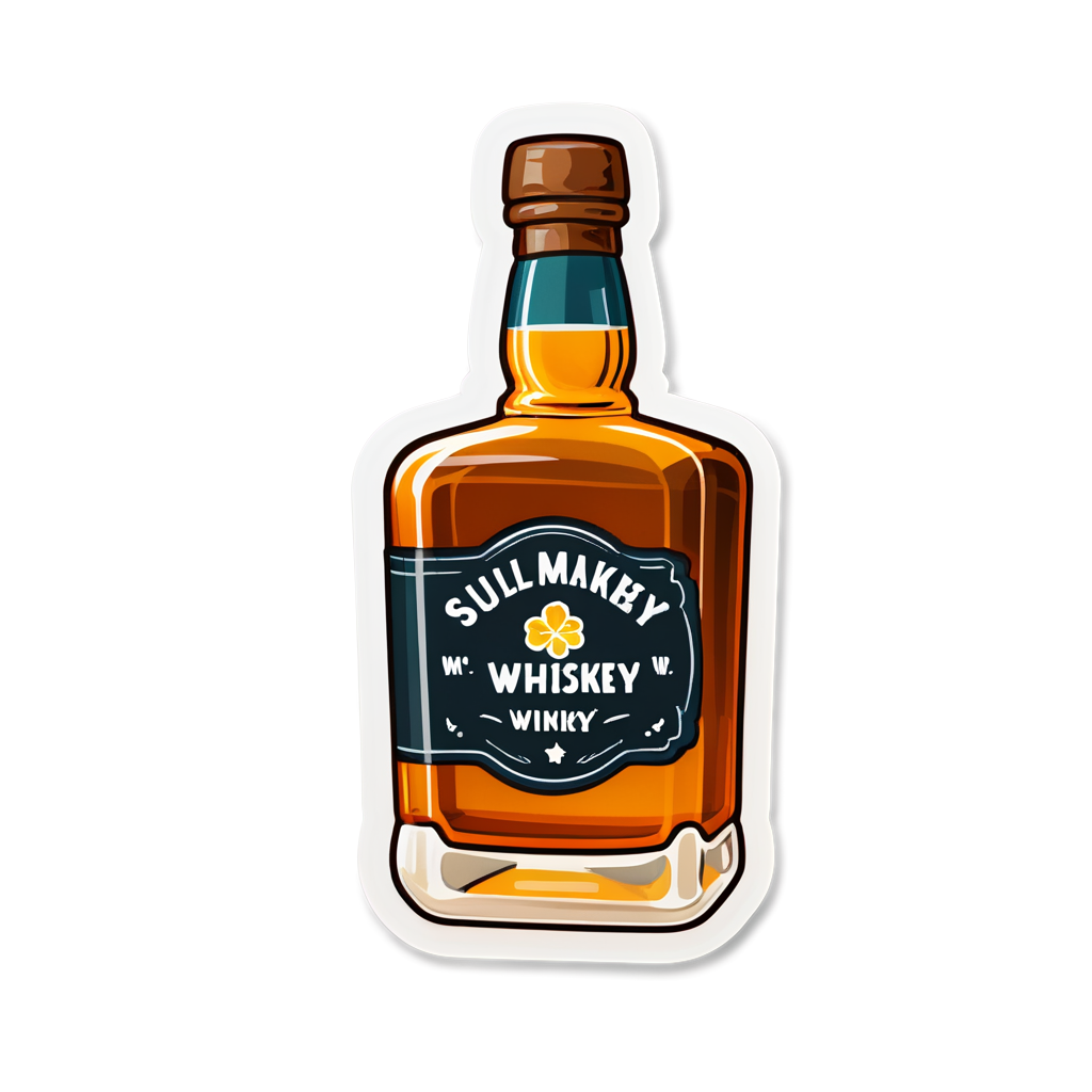 Cute Whiskey Sticker