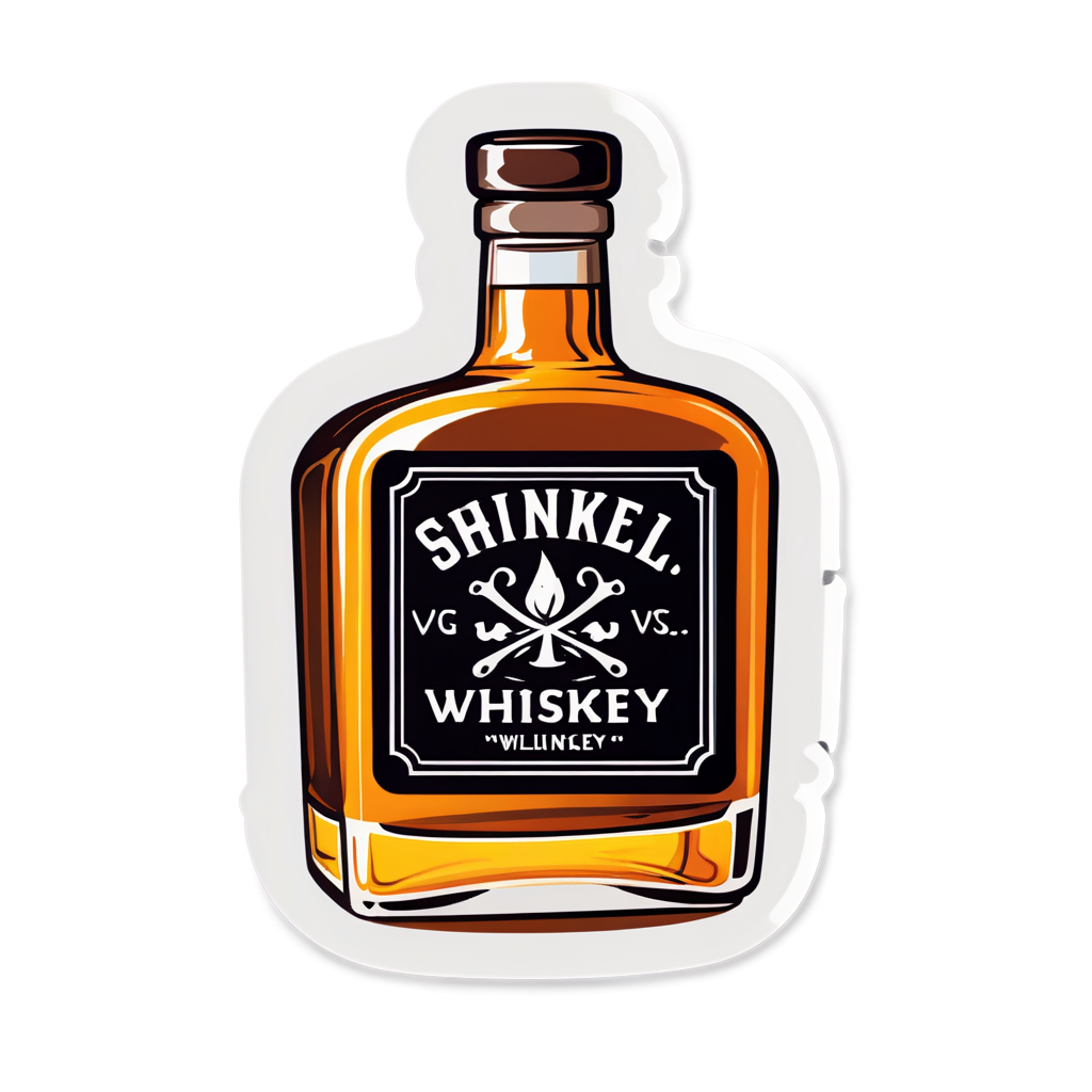 Cute Whiskey Sticker