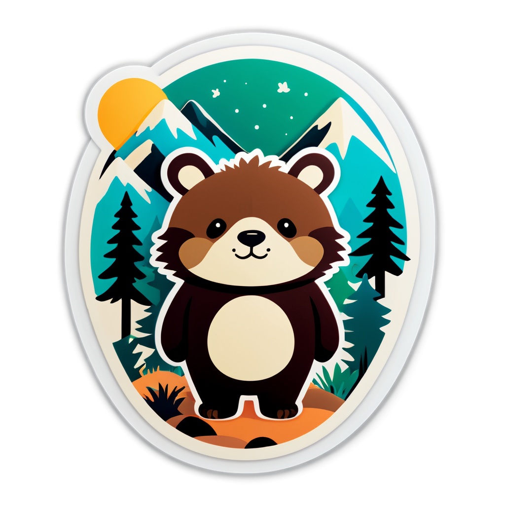 Cute Wilderness Sticker