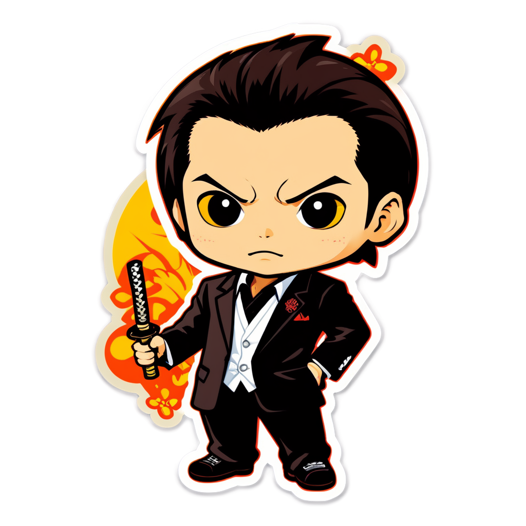 Cute Yakuza Sticker