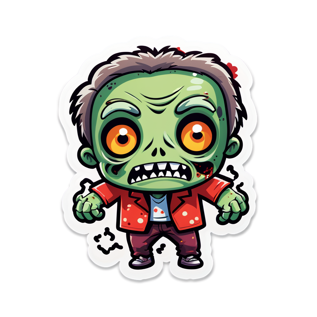 Cute Zombie Sticker