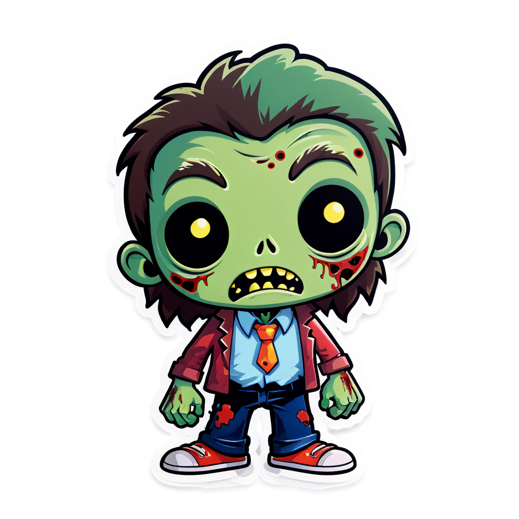 Cute Zombie Sticker