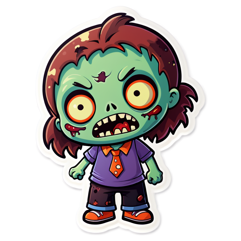 Cute Zombie Sticker