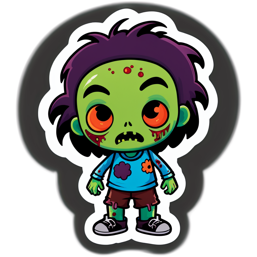 Cute Zombies Sticker